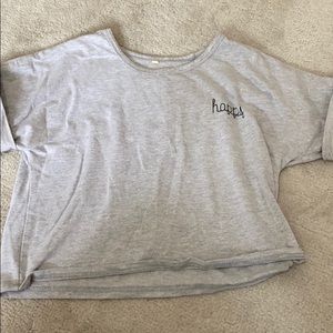 happy crop tee